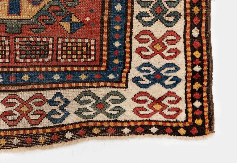 An antique Kazak rug, south Caucasus, c. 163 x 112 cm.