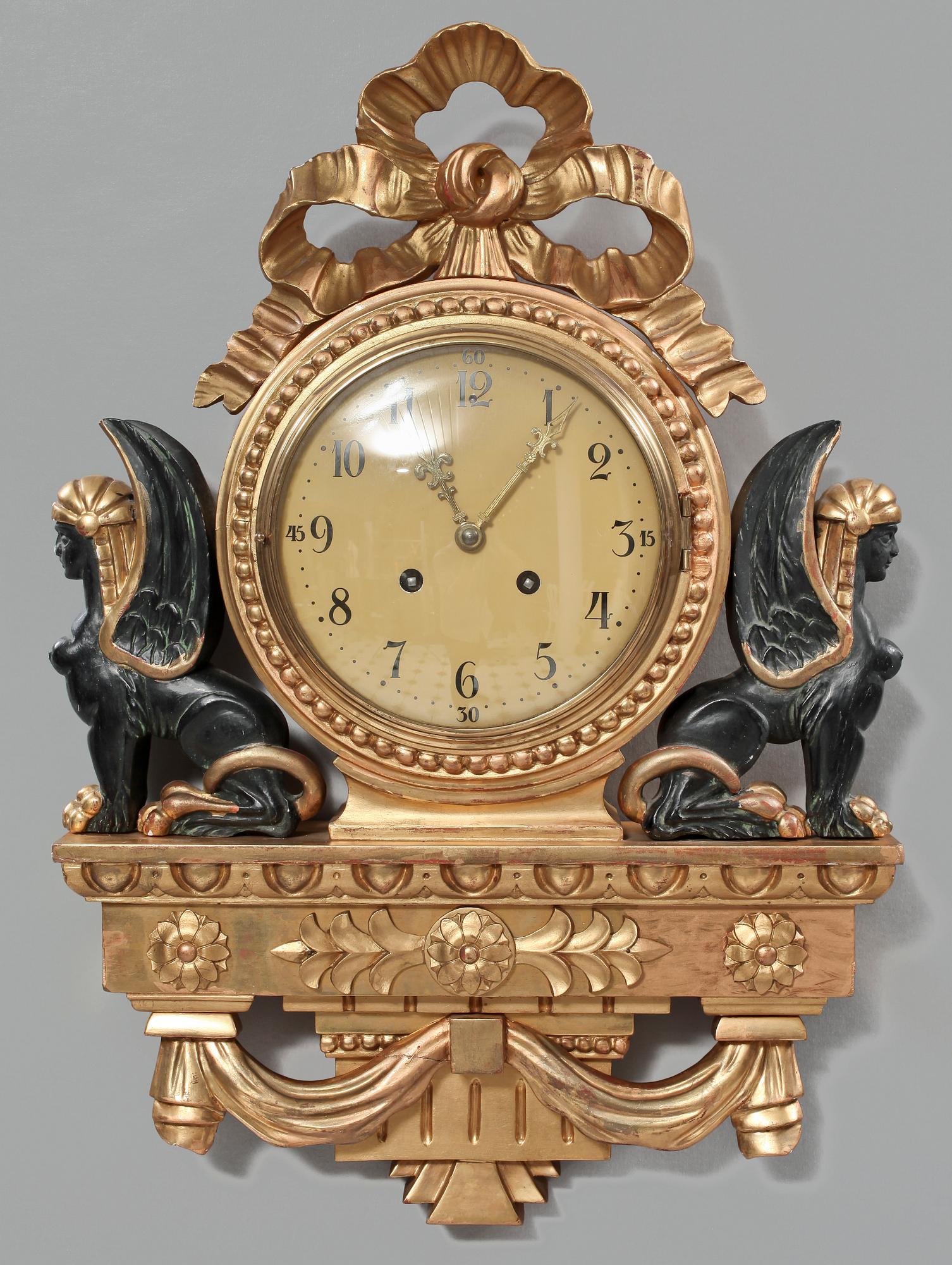 VÄGGUR, empirestil, 1900-talets mitt.