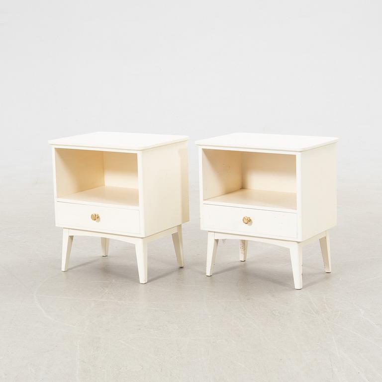 Bedside tables, a pair, 1950s.