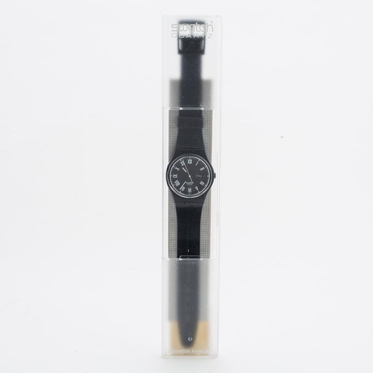 Swatch, Nero, wristwatch, 34 mm.