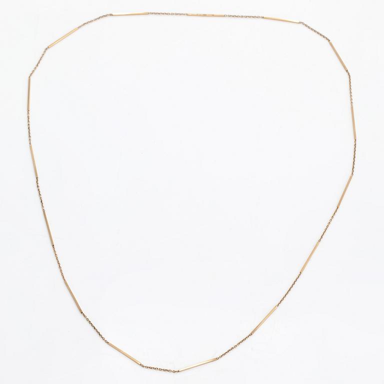 A 14K gold necklace. Westerback, Helsinki 1970.