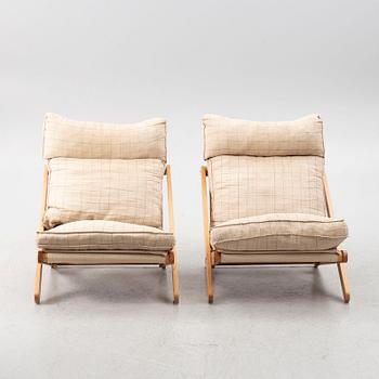 Gillis Lundgren, A pair of  'Idre' lounge chairs, Ikea second half of the 20th century.