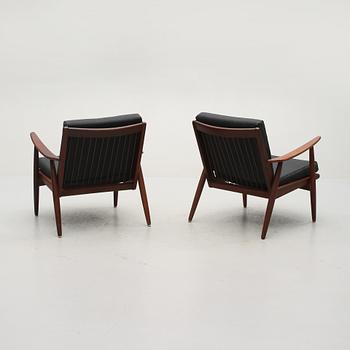 FÅTÖLJER, ett par, troligen Danmark, 1950/60-tal.