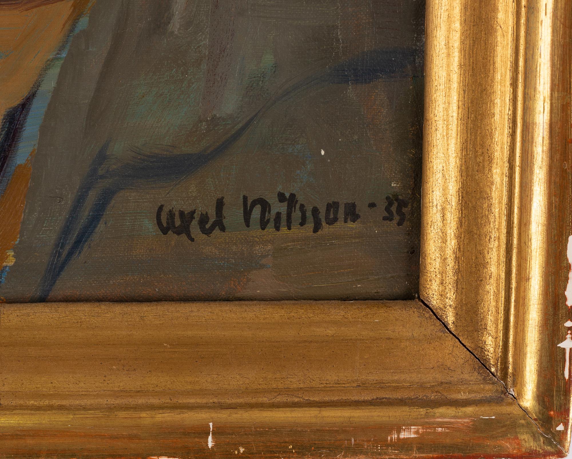 Axel Nilsson, oil on canvas, signed and dated -35.
