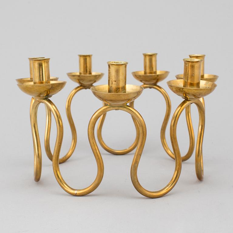 LARS HOLMSTRÖM, a brass candlestick.