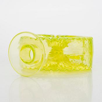 Helena Tynell, flaska, "Solflaskan" Riihimäen Lasi Oy. I produktion 1964-1974.