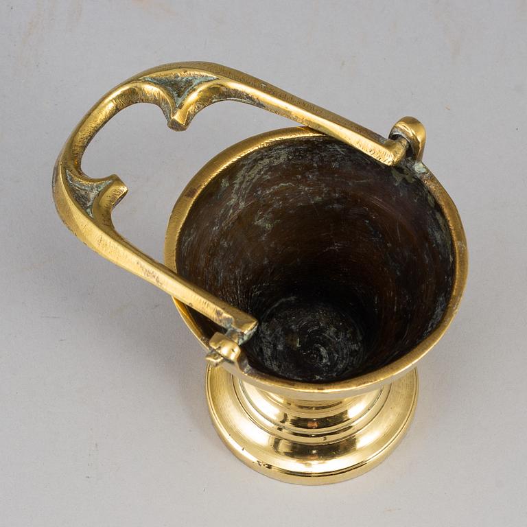 A 16th century bronze Holy Water bowl.