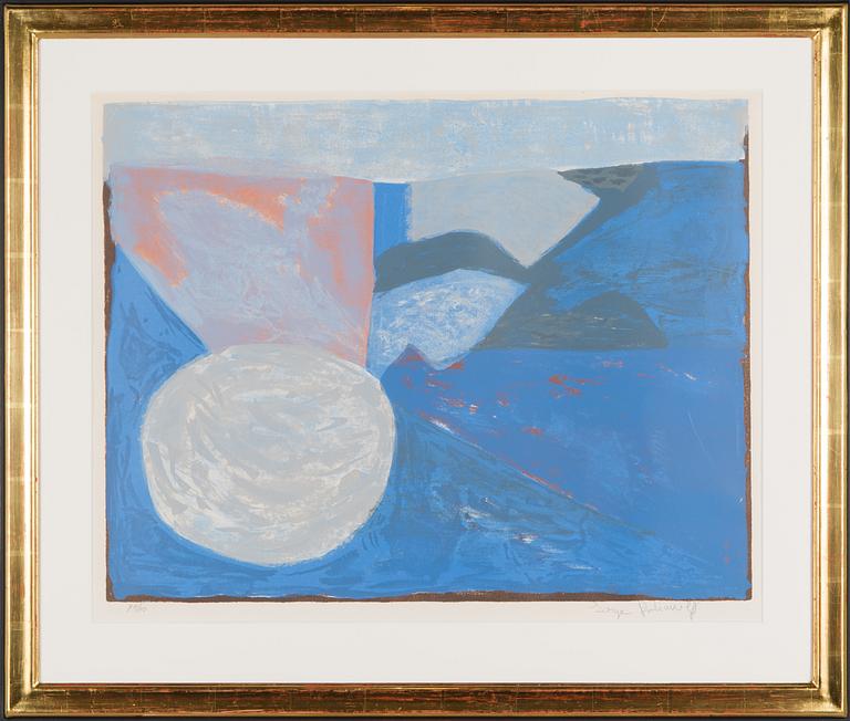 Serge Poliakoff, "Composition Bleue".