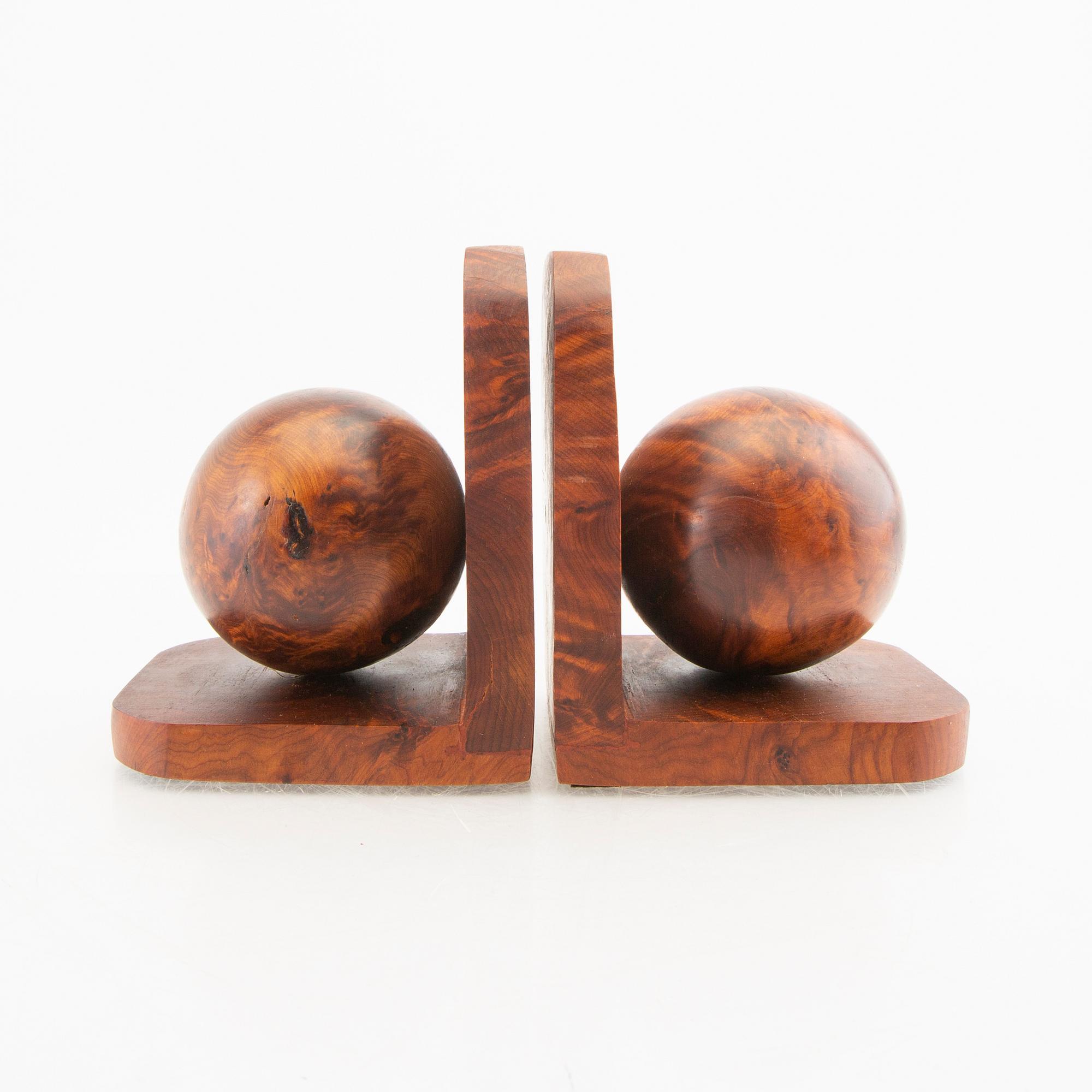 Bokstöd, ett par, art déco, 1900-talets första hälft.