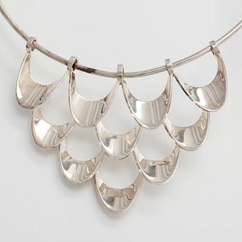 Theresia Hvorslev, necklace, silver, Alton, Falköping 1973.