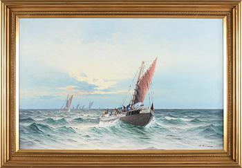 JOHAN OSSIAN-ANDERSSON, olja på duk, signerad.