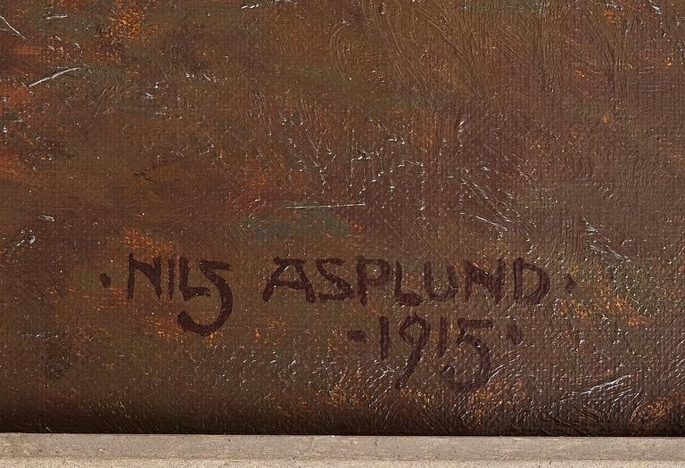 NILS ASPLUND, olja på duk, sign. och dat. 1915.