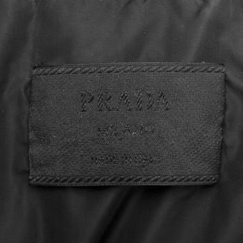 PRADA, a black down jacket, size 48.