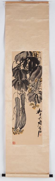 Qi Baishi (1864-1957), träsnitt, efter. Kina, 1900-tal.