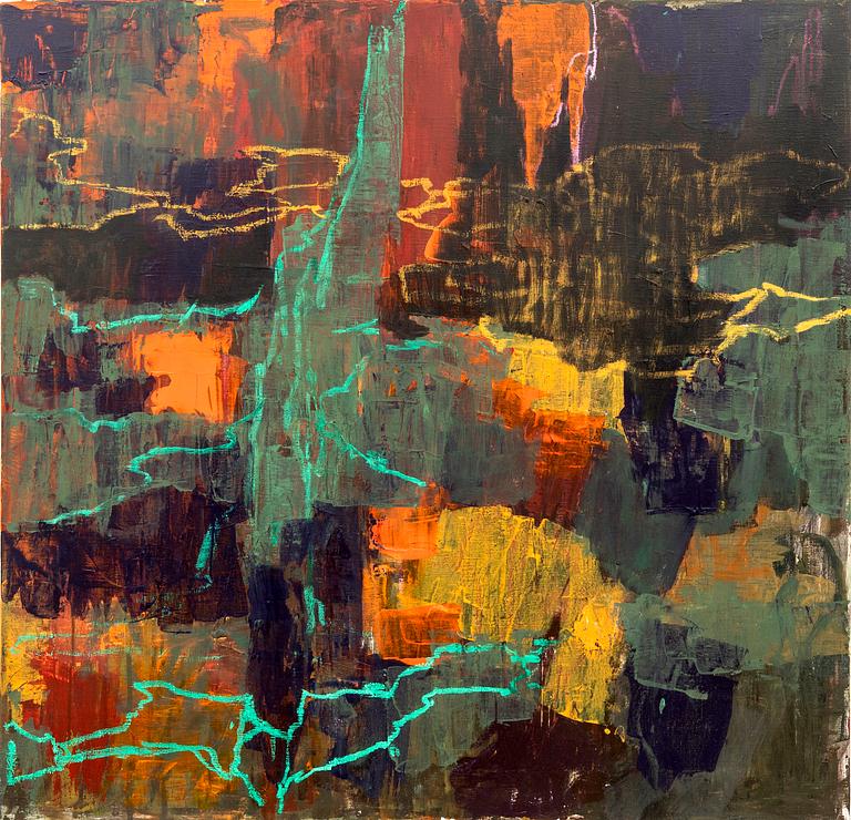 Kehnet Nielsen, oil on canvas signed and dated 1998.