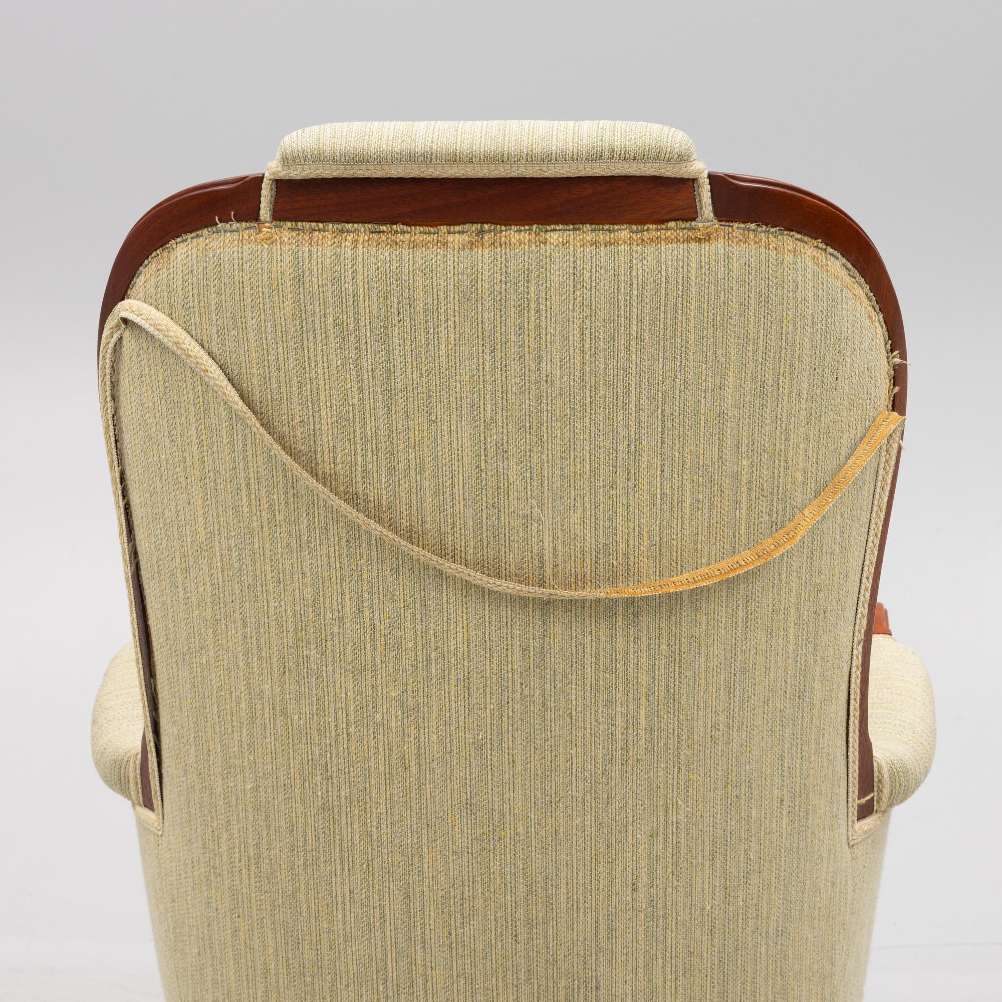 Carl Malmsten, fåtölj, "Vår fru", AB O.H. Sjögren Stoppmöbler, Tranås.