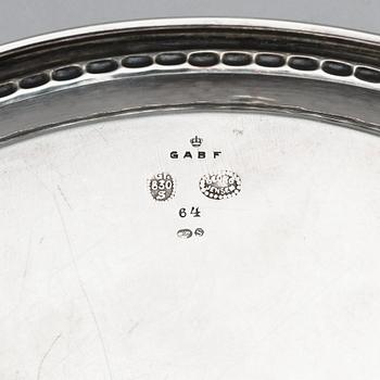 Georg Jensen, krydduppsättning, 4 delar + sked, Köpenhamn 1915 -1932, 830/1000 silver samt sterling.