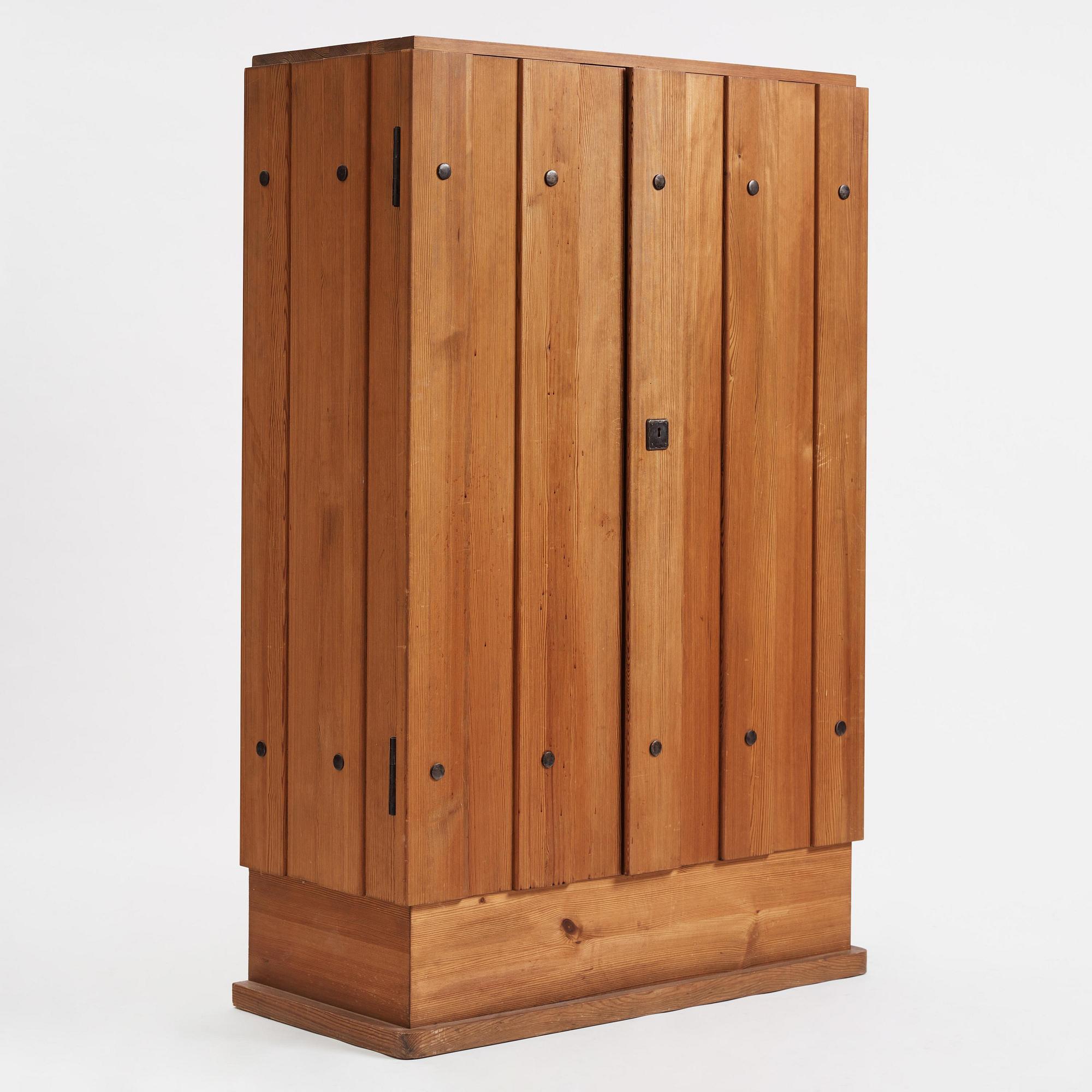 Axel Einar Hjorth, a stained pine "Lovö" cabinet, Nordiska Kompaniet, Sweden, 1930s.