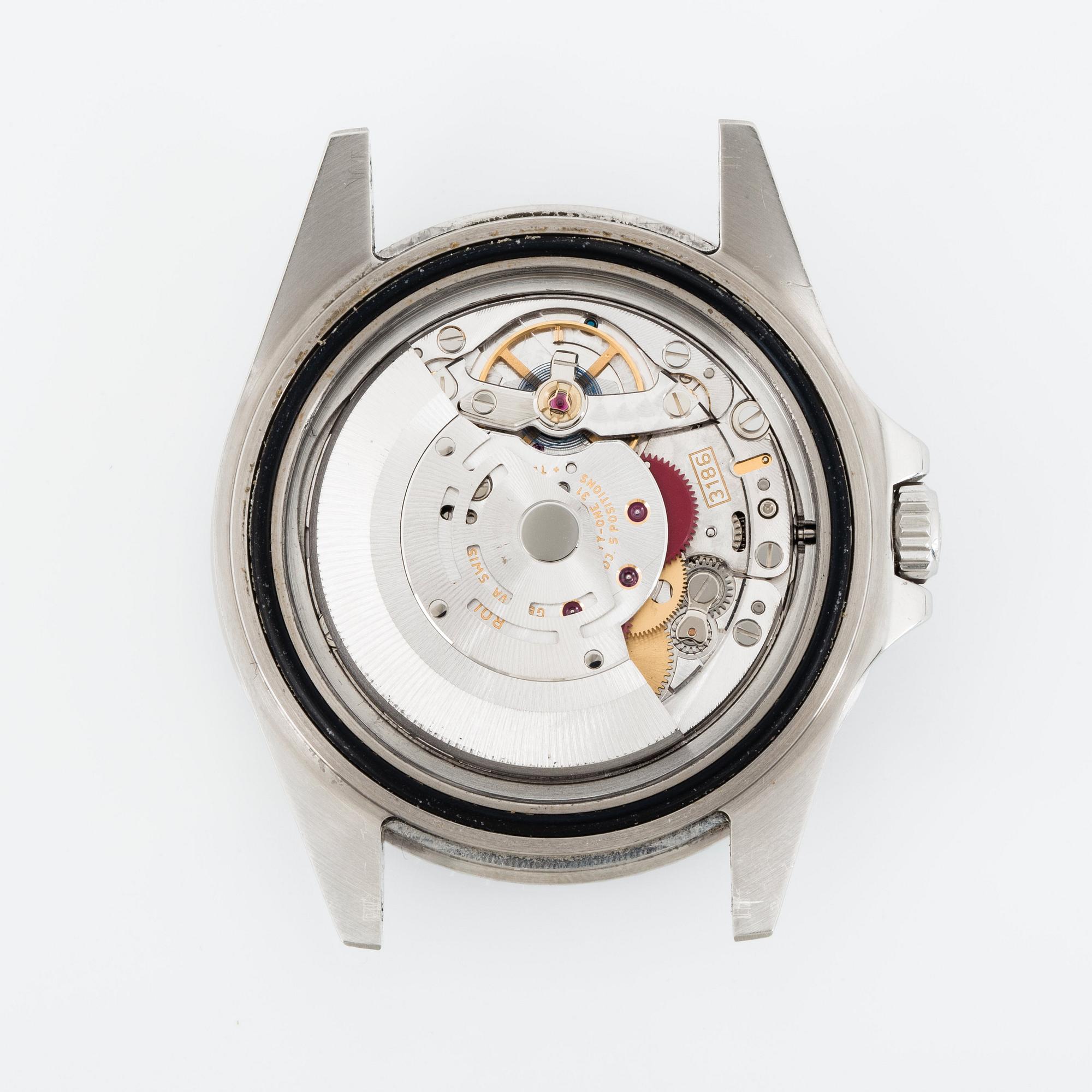 Rolex, GMT-Master II, "3186-movement", "Rectangular Dial".