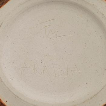 Francesca Mascitti-Lindh, bowl, stoneware, signed FML Arabia.