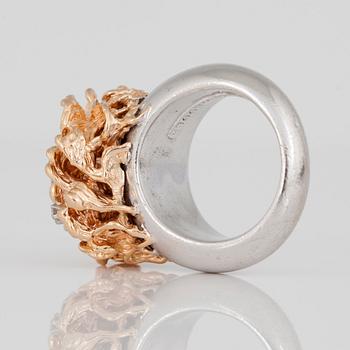 A brilliant-cut diamond ring, designed by Siegfried Egger.