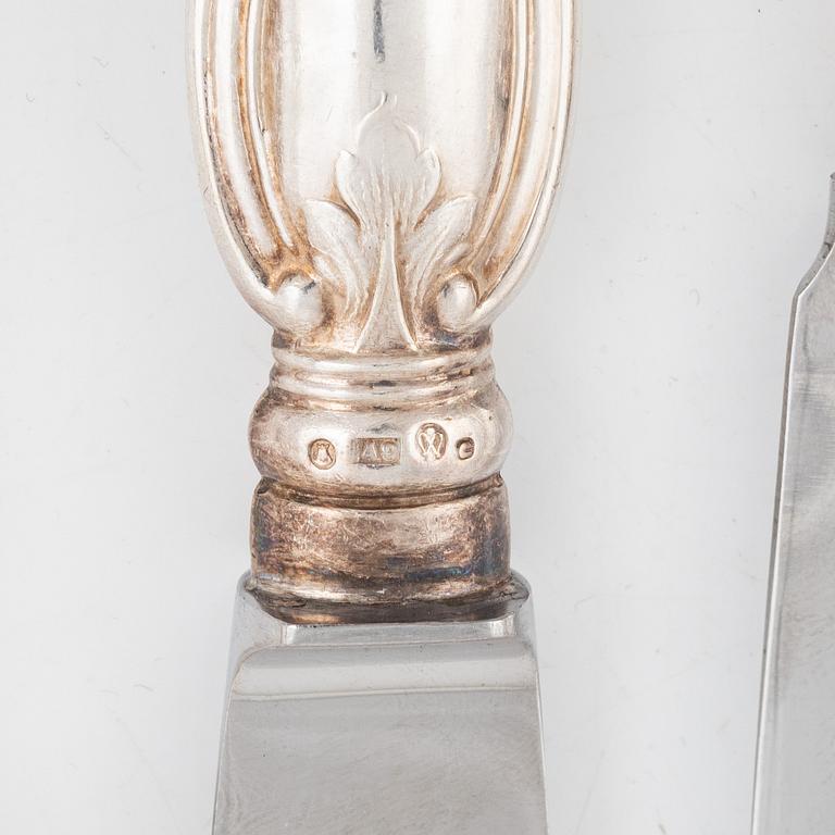 A 99-piece Swedish silver cutlery, model 'Olga', including GAB, Stockholm 1949.