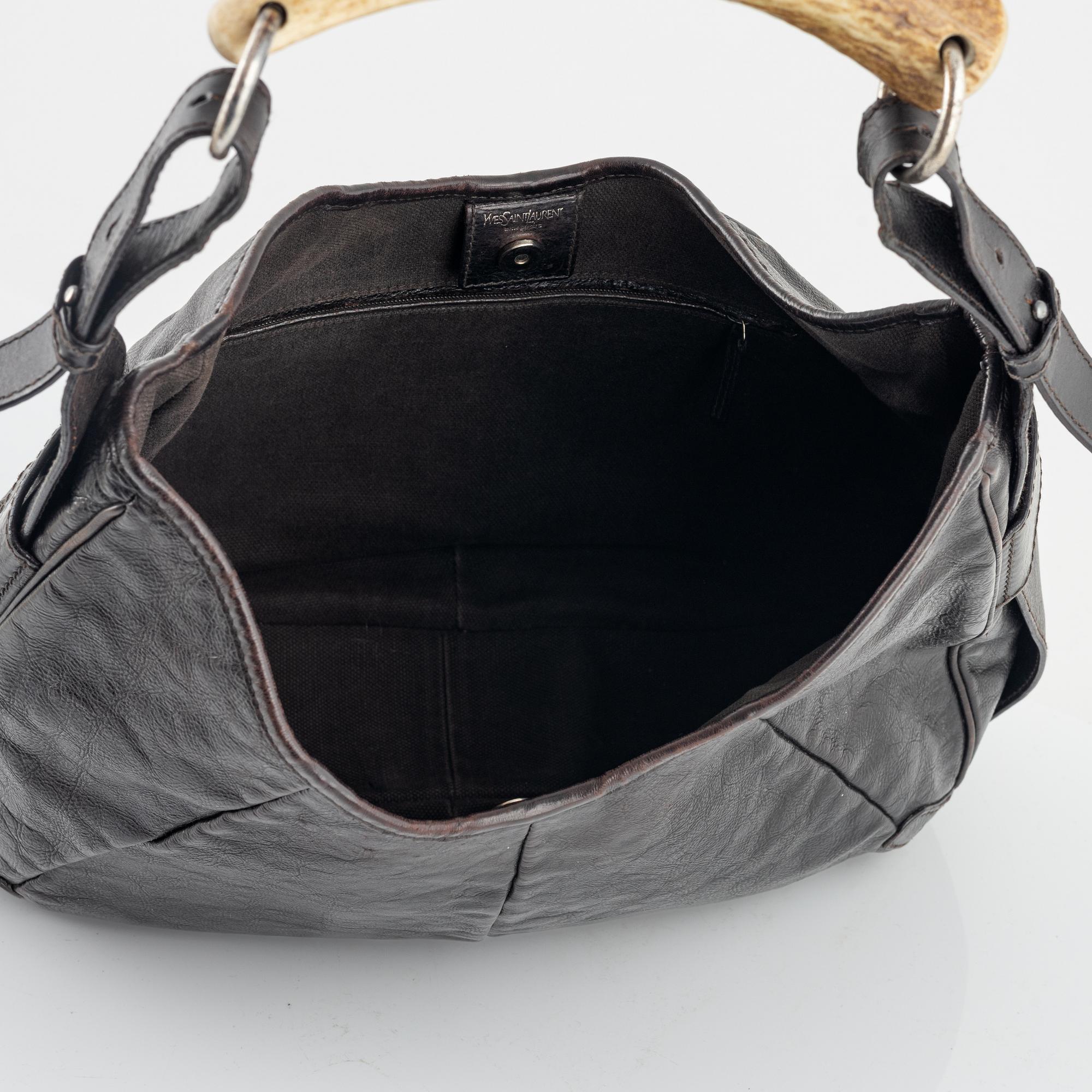 Yves Saint Laurent, a 'Mombasa' leather bag.