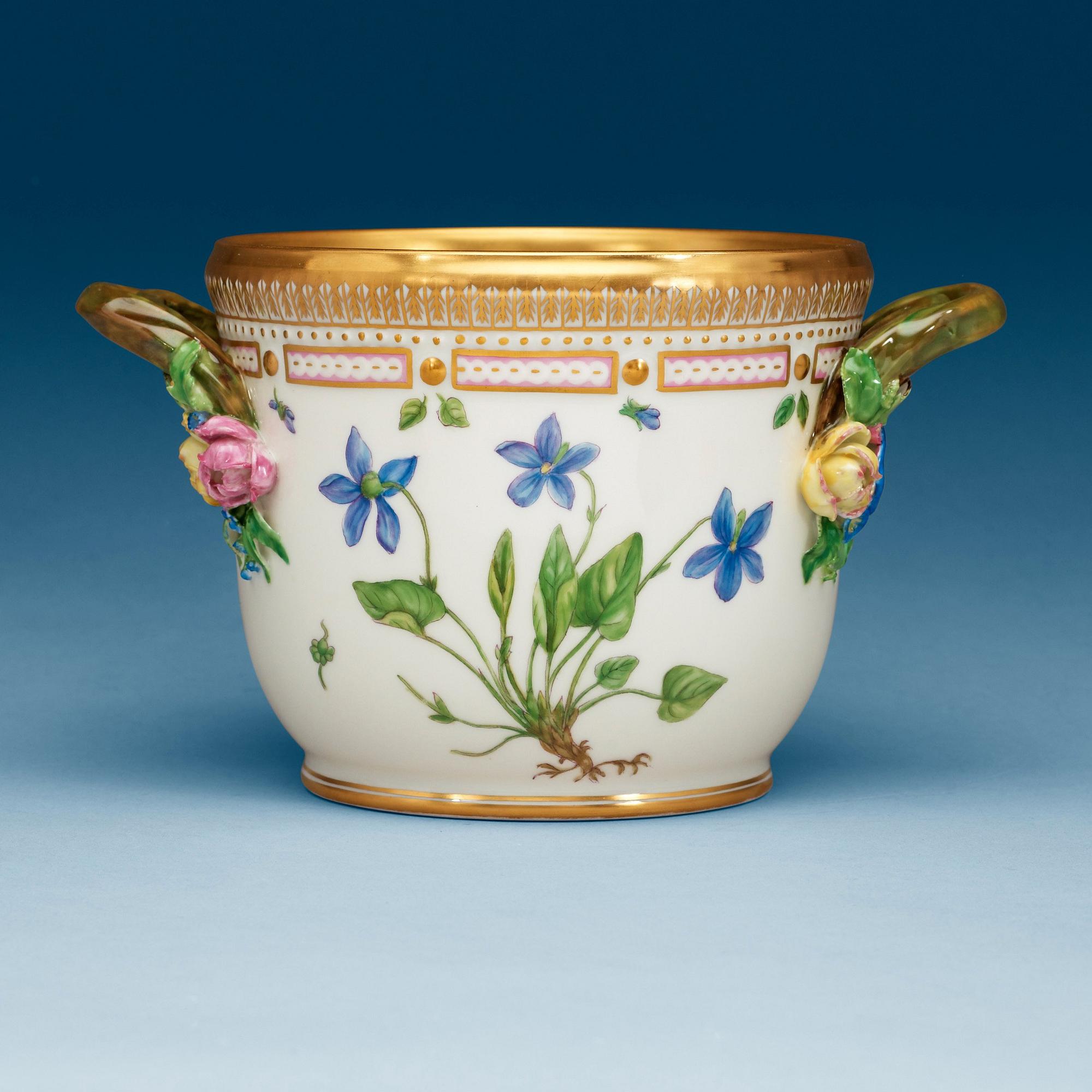 A Royal Copenhagen 'Flora Danica' wine cooler, Denmark, 20th Century.