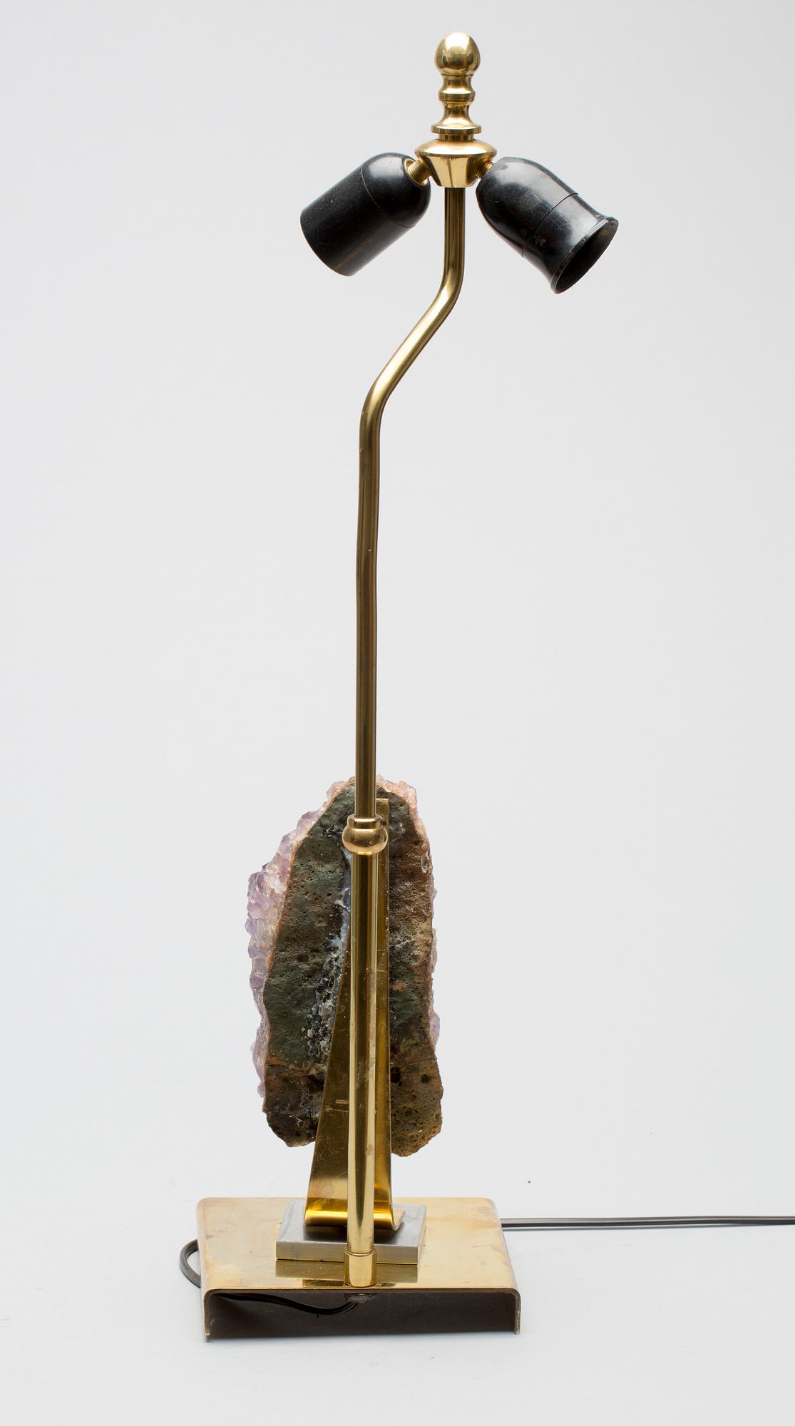 BORDSLAMPA, 1900-talets andra hälft.