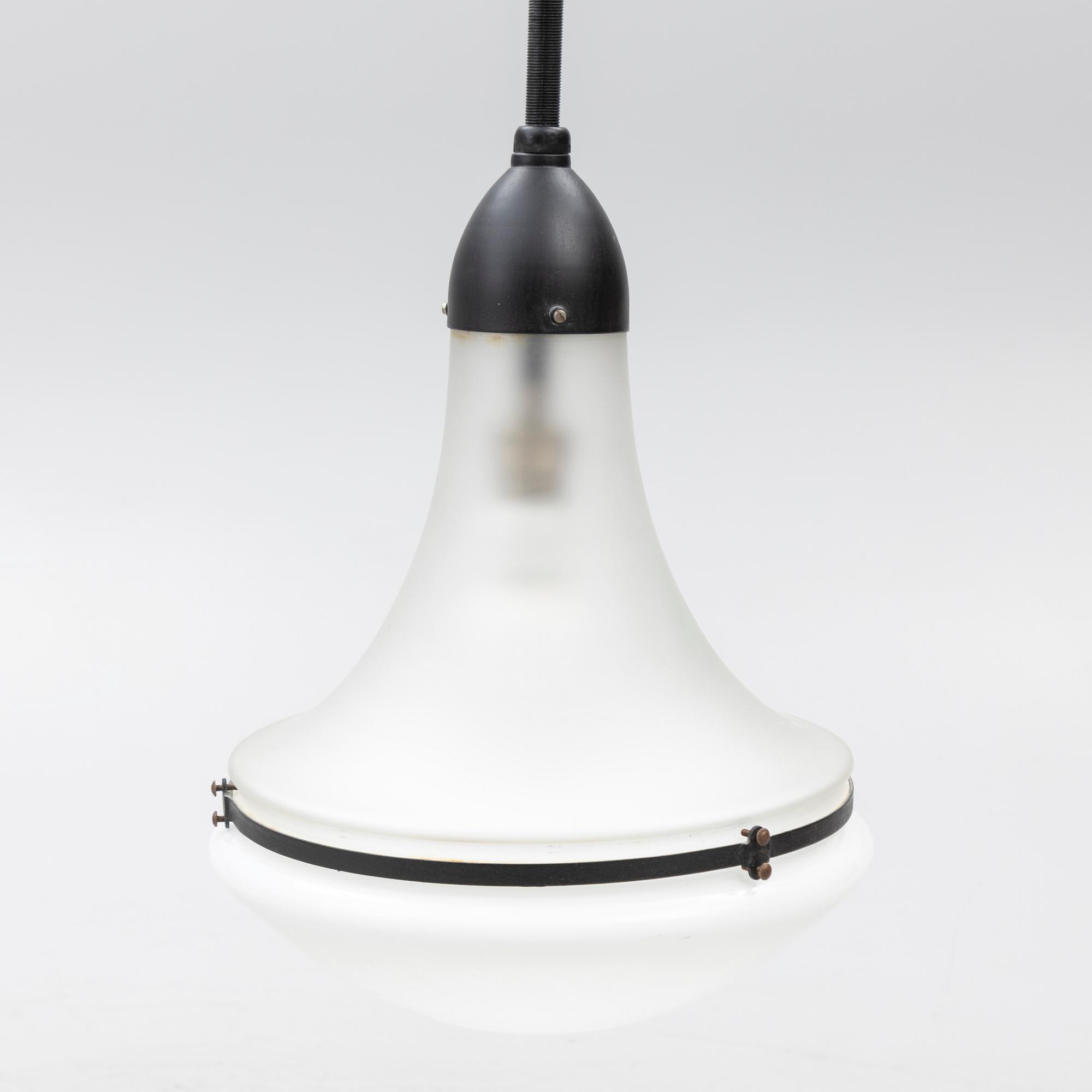 Peter Behrens, a 'Luzette' ceiling lamp, AEG or Siemens-Schuckert, Functionalism, Germany, first half of the 20th century.