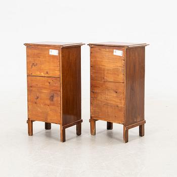 Nightstands, a pair, first half of the 20th century.