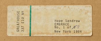 Hope Sandrow, "Embrace (NYC Sur Rodney "Sur")", 1984.