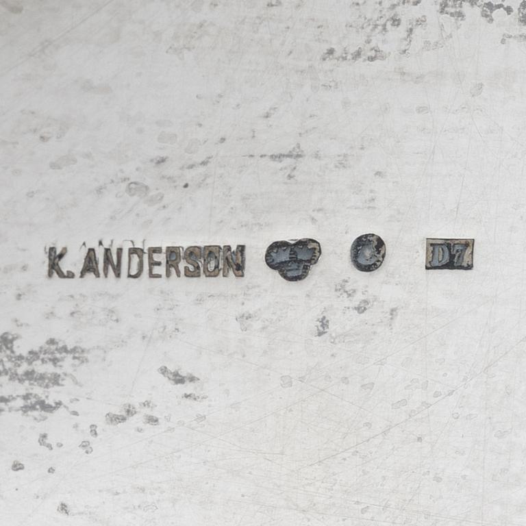 Karl Anderson, Dryckeskanna, silver, Stockholm 1906.