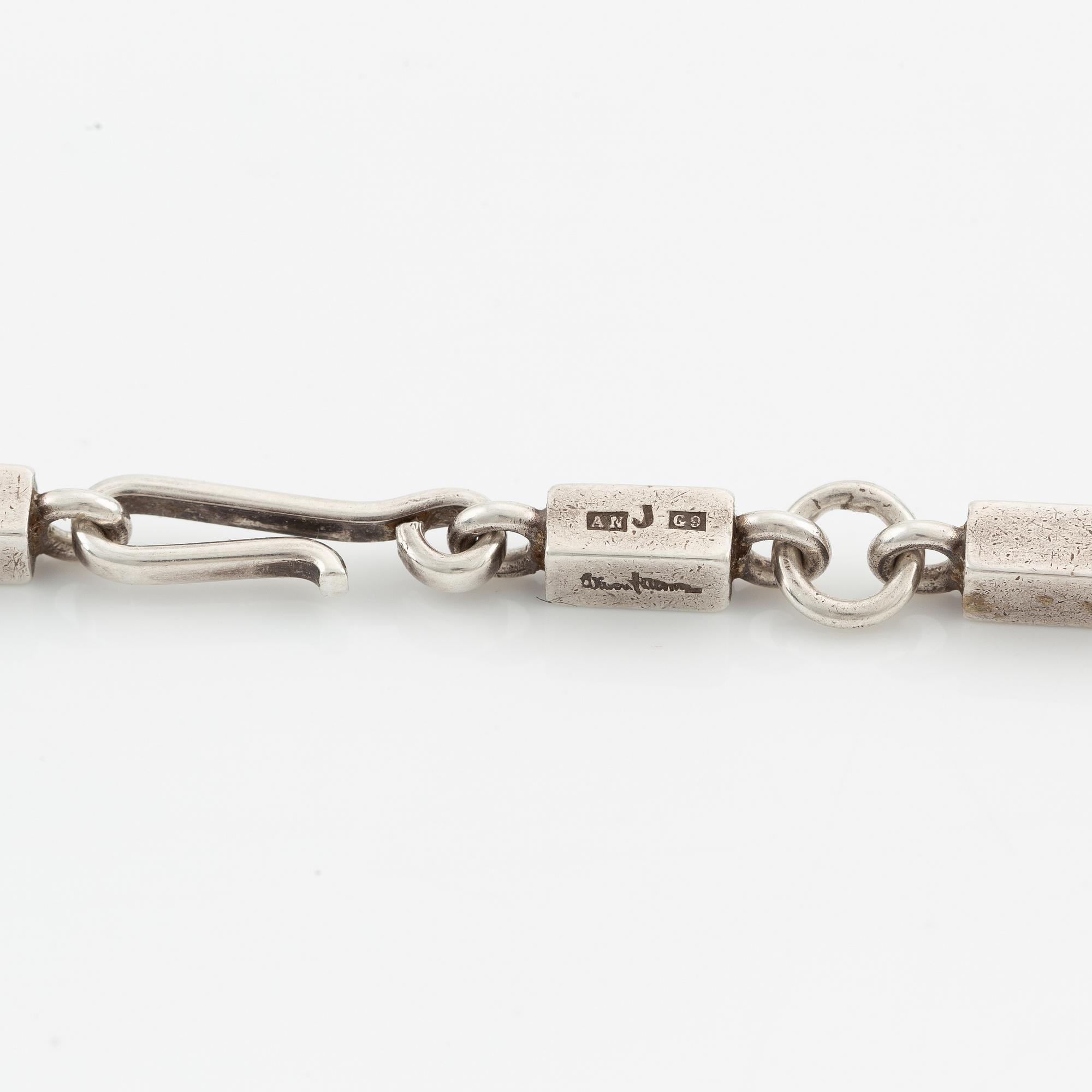 Wiwen Nilsson, necklace, sterling silver, Lund 1957.
