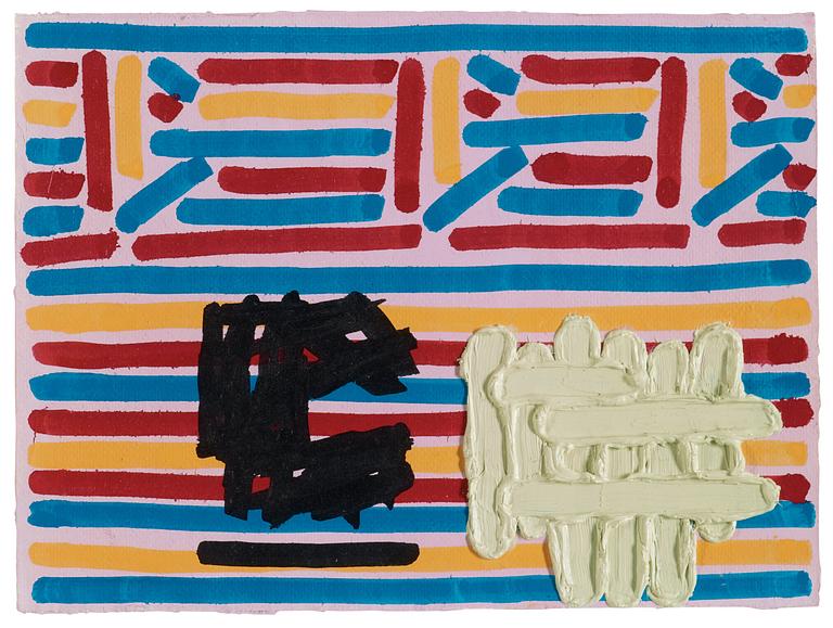 Jonathan Lasker, "Untitled (Study for ”For the Eye of the Beautiful Beholder”)".