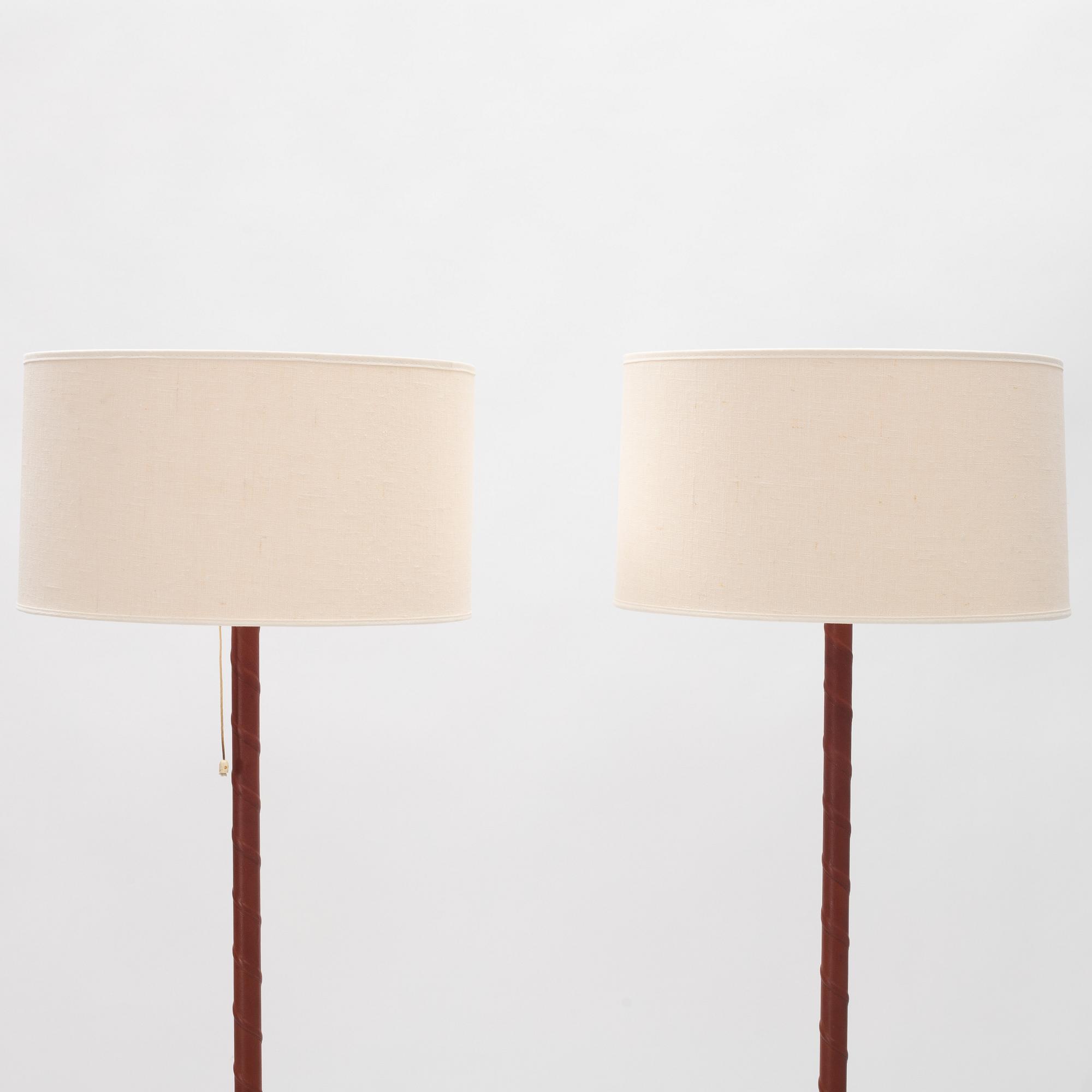 A pair of floor lamps from Falkenbergs Belysning, second par of the 20th Century.
