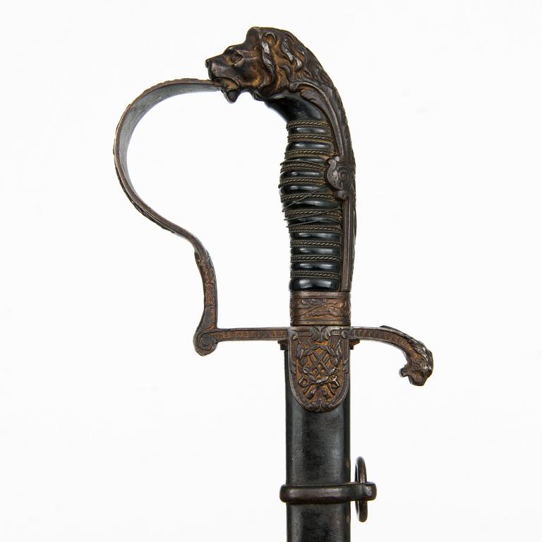 A German officer's sword, circa 1900.