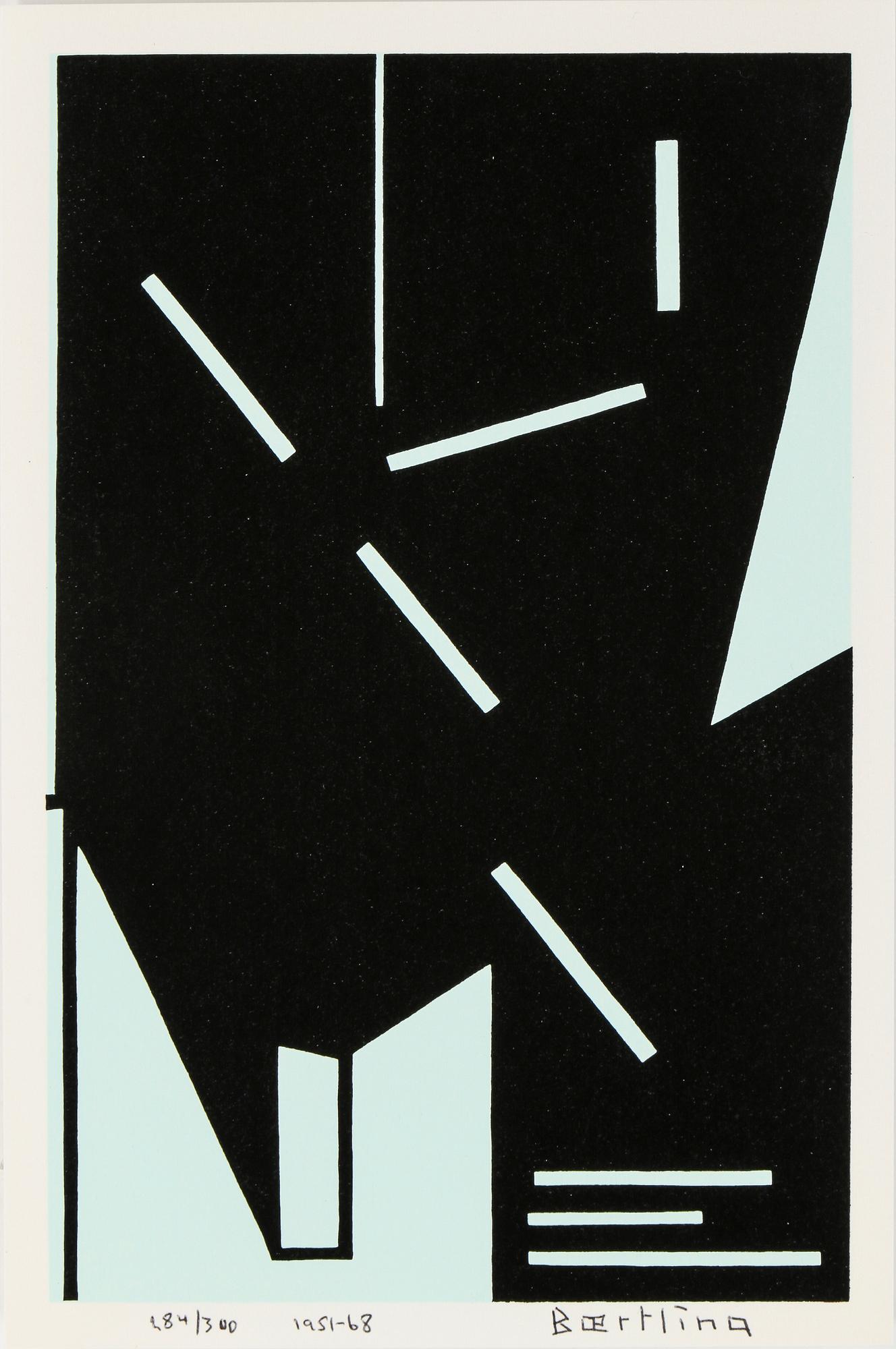 OLLE BAERTLING, färgserigrafi, 1951-68, signerad och numrerad 284/300.