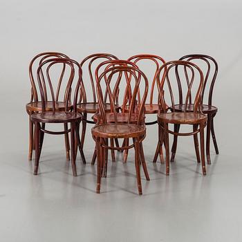 A SET OF 8 BENTWOOD CHAIRS SECOND HALF OF 20TH CENTURY.