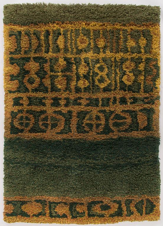 Tellervo Strömmer, ryijy, malli Wetterhoff. Noin 170 x 120 cm.