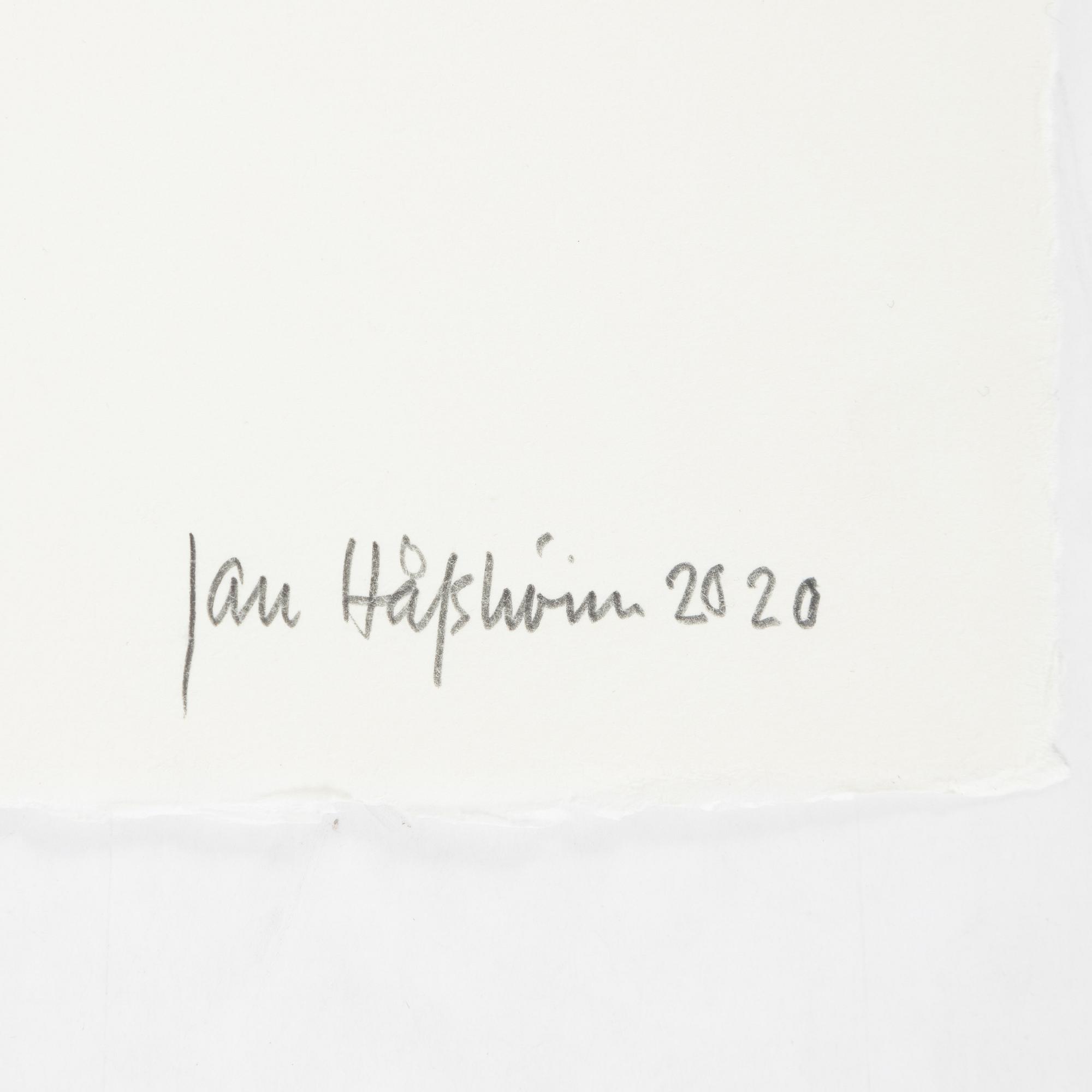 Jan Håfström, etching in colours, 2020, signed 45/50.