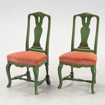 A set of six 'Gamla Sverige' chairs, Åmells möbler, later part of the 20th Century.