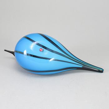 OIVA TOIKKA, glasfågel, Bulrush Curlew (Taivaanvuohi) 2004–2008, signerad O. Toikka Nuutajärvi.