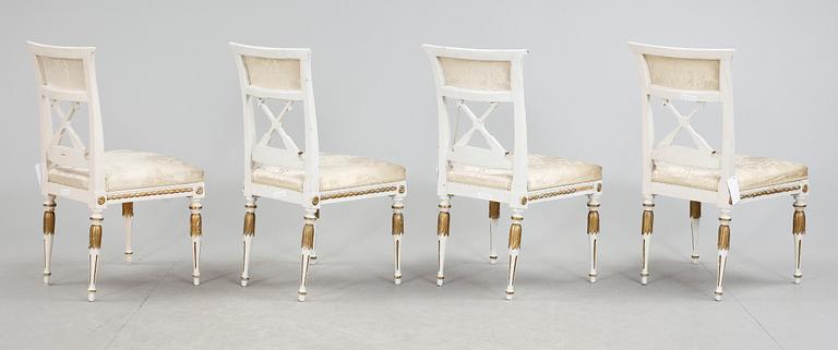 STOLAR,  3+1 sengustaviansk/sengustaviansk stil, omkr år 1800 resp 1900-tal.