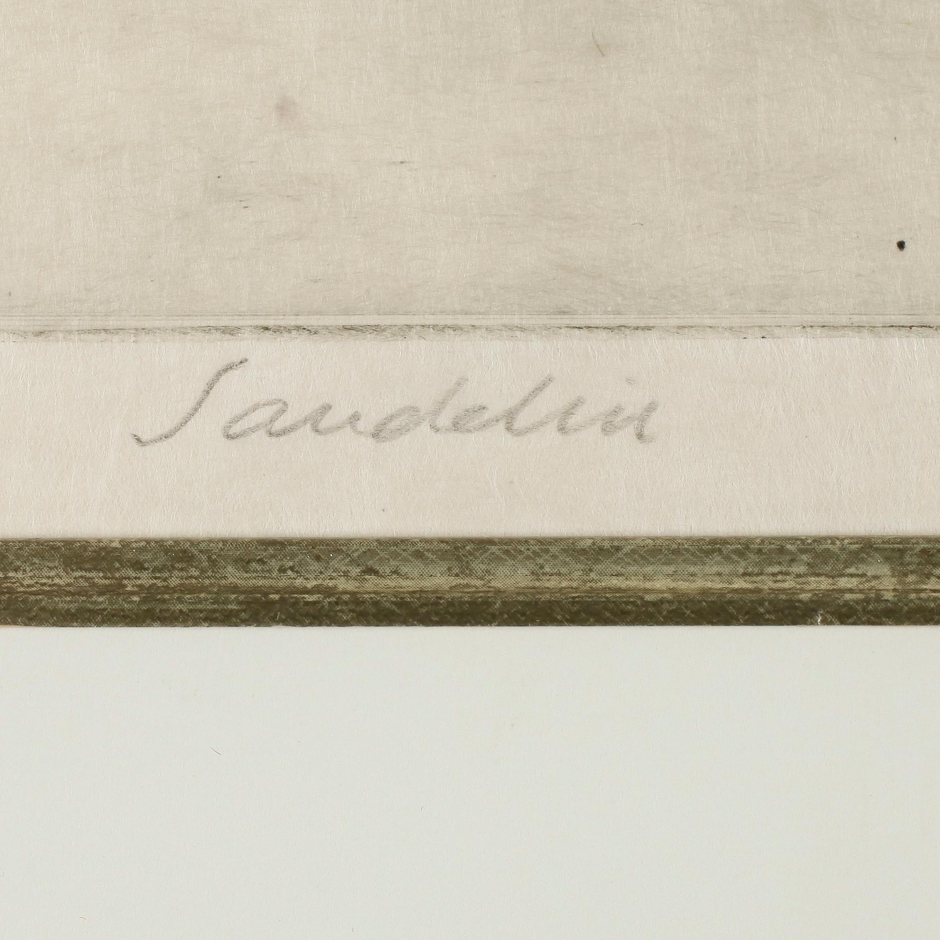 BÖRJE SANDELIN, 2 st, etsningar, signerade och numrerad 19/40 respektive märkt "Tredje avdraget".