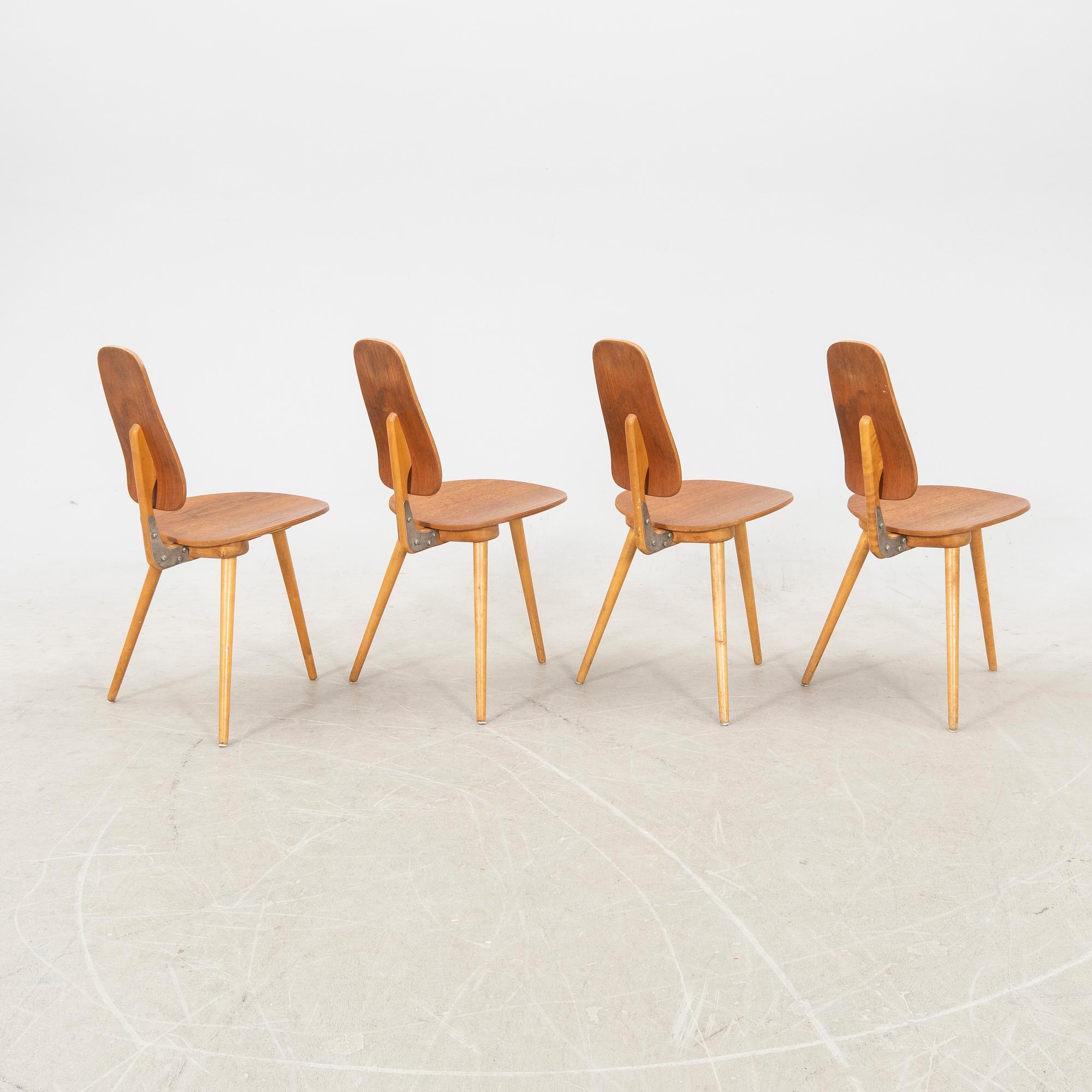 Bengt Ruda, chairs 4 pcs, "Grill/Tåga, IKEA, 1958-59.