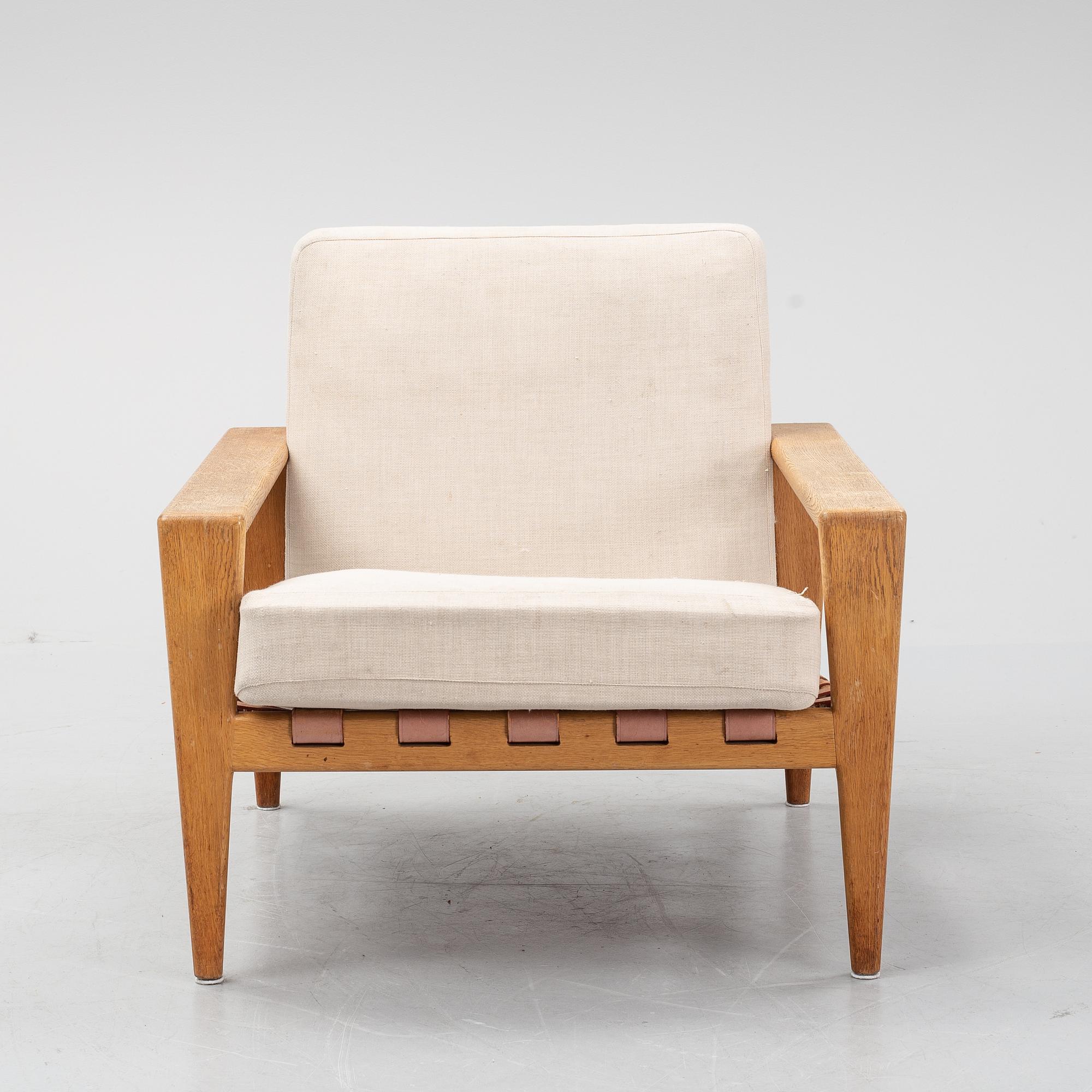 Svante Skogh, an oak easy chair, Seffle Möbelfabrik, Sweden, 1960s.