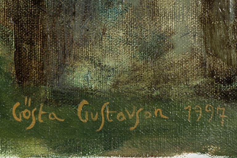 Gösta Gustavson, olja på duk, signerad och daterad 1997.