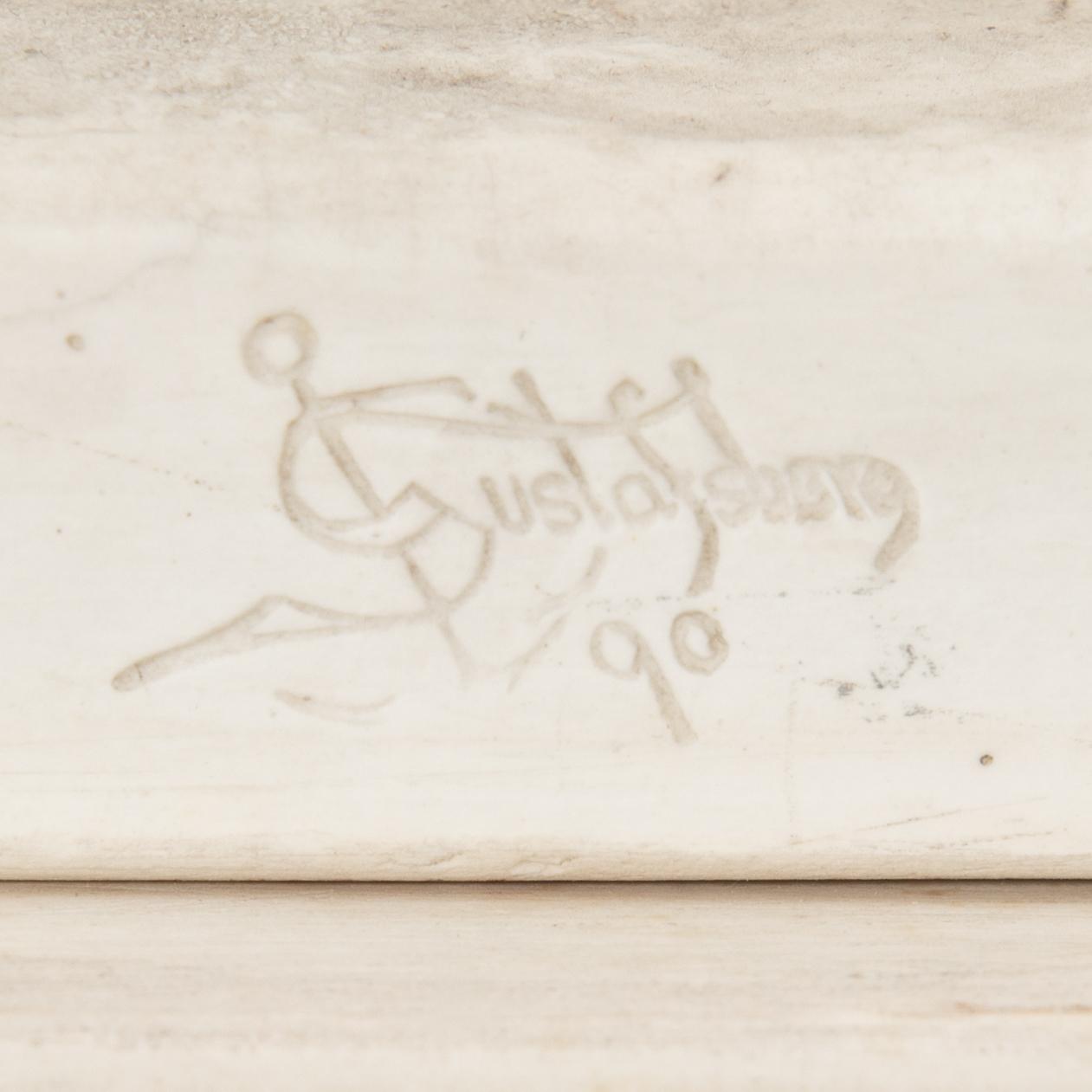 Johan Peter Molin, after, "Belt buckle" Gustavsberg parian around 1900.