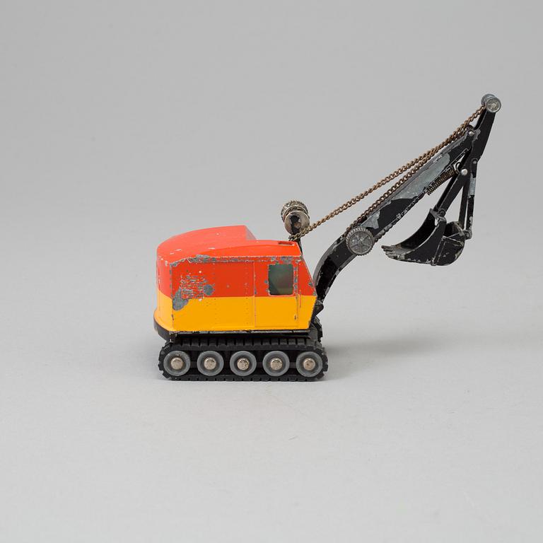 Four toy cars by Tekno and Haji, Germany and Japan.